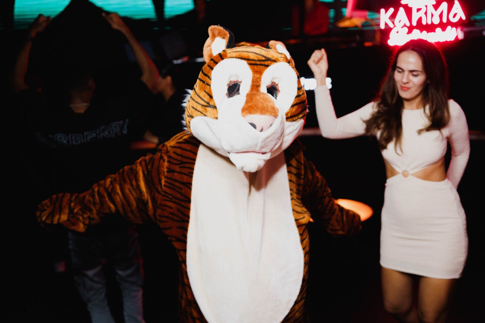 Entertainment for events in Dubai with firae and LED performers by Manoth Entertainment